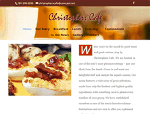 Tablet Screenshot of christopherscafe.net